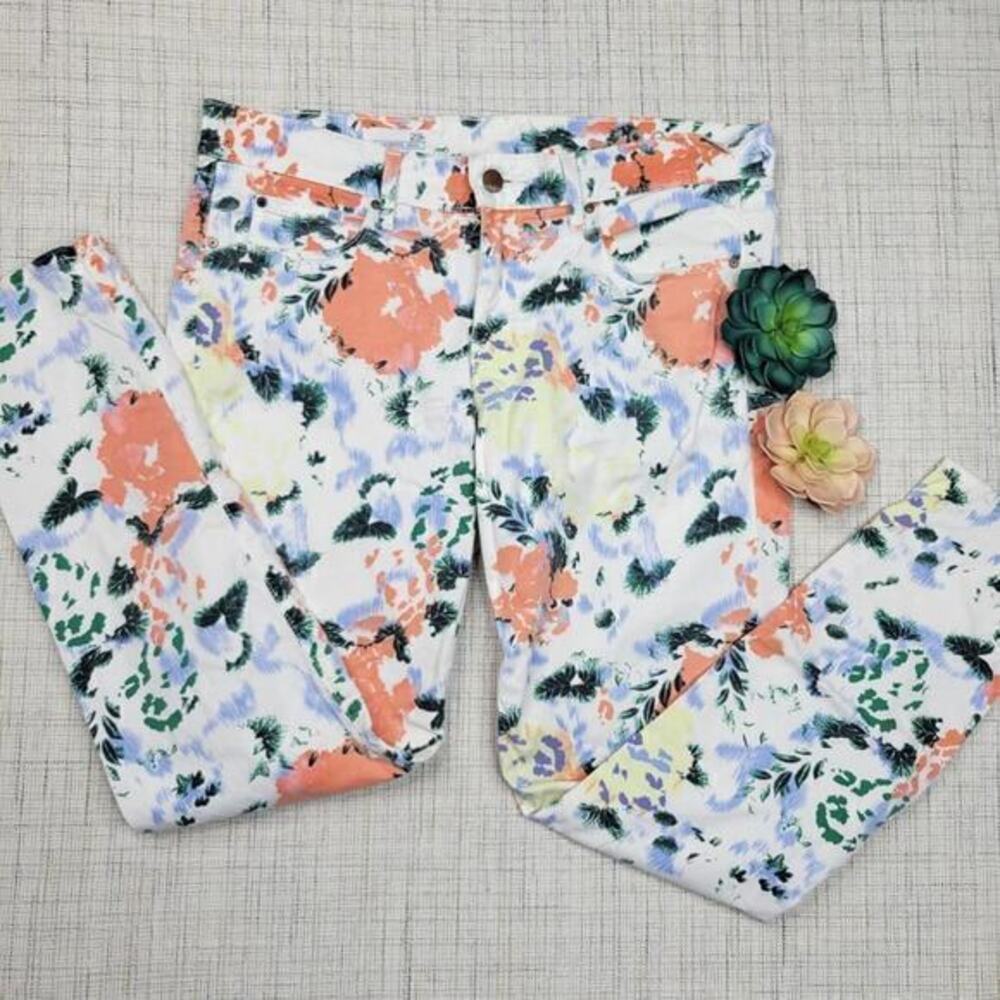 5/$25 GAP Floral Jean‎ Legging Skimmers Jegging 29